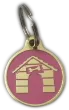 dog tags identifaction tags kennel design pink