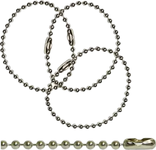 3.2mm #6 pre cut ball chain keyring 