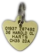 Picture of Brass Heart Dog Tag (Small)