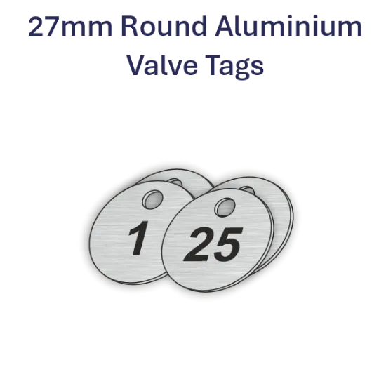 Picture of 27mm  Anodised  Aluminum Valve Tags 25 Pack