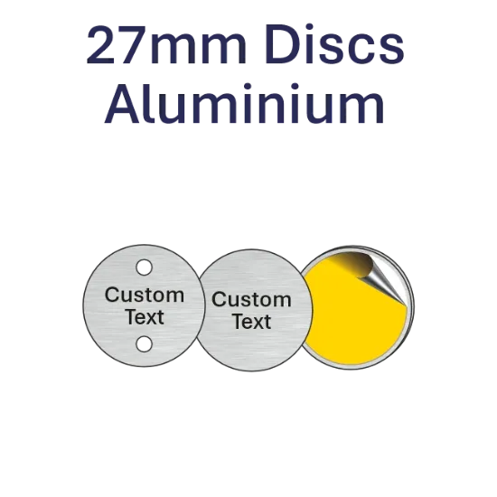 Picture of 27mm dia. Customised Aluminum Discs