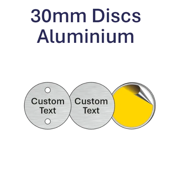 Picture of 30mm dia. Customised Aluminum Discs