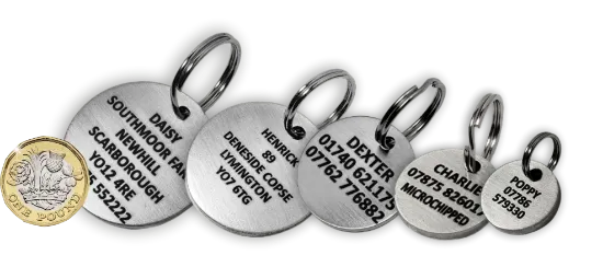 Picture of Round 2mm Thick Stainless Steel Pet Tags 