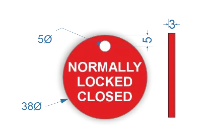 Picture of 38mm Normally Locked Closed