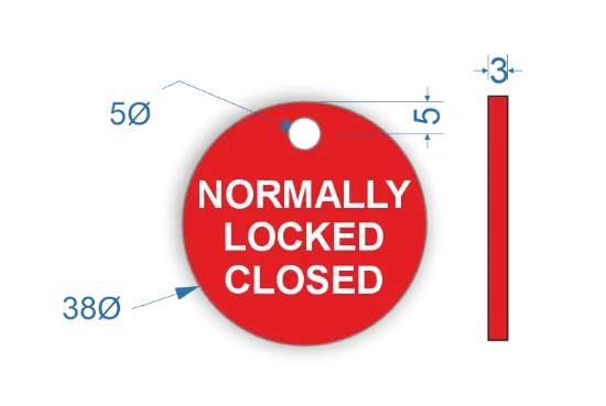 Picture of 38mm Normally Locked Closed