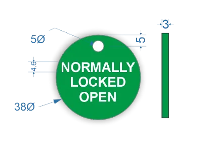 Picture of 38mm Normally Locked Open