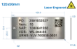 Picture of 120x50mm Laser Engraved  Stainless Steel Valve Tags