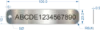 Picture of 100x20mm Laser Engraved  Stainless Steel Valve Tags 