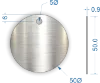 Picture of 50mm Blank Stainless Steel Valve Tags 