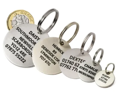 Picture of Round Stainless Steel Pet ID Tags