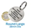 Picture of Round Stainless Steel Pet ID Tags