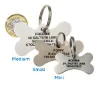 Picture of Bone Stainless Steel Pet ID Tags