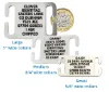 Picture of Stainless Steel Collar Dog  ID Tag (Medium)