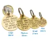 Picture of Round Brass Reinforced Dog Tag