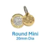 Picture of Round Brass Reinforced Dog Tag