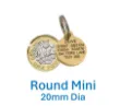 Picture of Round Brass Reinforced Dog Tag