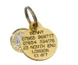 Picture of Medium Brass Reinforced Round Pet Tags