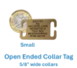 Picture of Open Ended Collar Brass Dog Tags