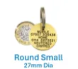 dog tags uk identification tags  27mm round small