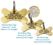 Picture of Brass Bone Pet ID Tag (Mini)