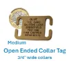 Picture of Open Ended Collar Tag Medium
