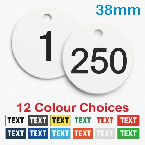 Picture of 1-250 Traffolite, plastic valve tags 38mm